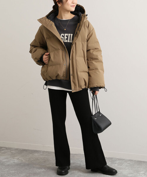 SLOBE IENA(スローブイエナ)の「エアリーリブニットパンツ(その他パンツ・レディース・ブラック/チャコールグレー・36/38)」の7枚目の写真