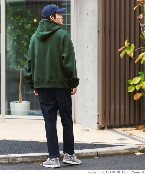 coca(coca)(コカ)の「【WEB限定セール】メンズアソート柄裏起毛ビッグパーカー(パーカー・メンズ・チャコール/ネイビー/ブラウン/グリーン/アイボリー/グレー・M/L/XL)」の9枚目の写真