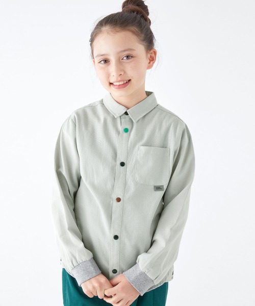 KRIFF MAYER Kid's Collection（クリフメイヤーキッズコレクション）の「ハッピーシャツ（シャツ/ブラウス・キッズ・グレー×ホワイト/カラフル/その他1/サックスブルー/オフホワイト・150/170/120/130/140/160）」の5枚目の写真