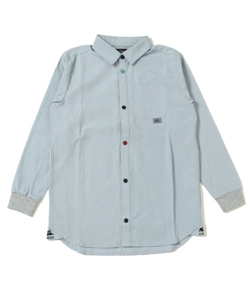 KRIFF MAYER Kid's Collection（クリフメイヤーキッズコレクション）の「ハッピーシャツ（シャツ/ブラウス・キッズ・グレー×ホワイト/カラフル/その他1/サックスブルー/オフホワイト・150/170/120/130/140/160）」の4枚目の写真