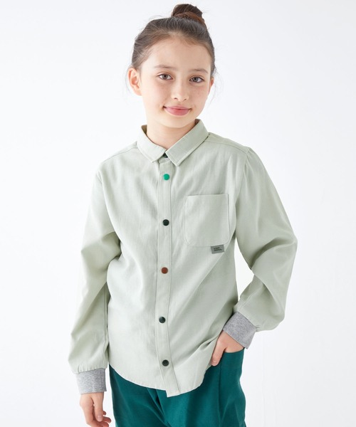 KRIFF MAYER Kid's Collection（クリフメイヤーキッズコレクション）の「ハッピーシャツ（シャツ/ブラウス・キッズ・グレー×ホワイト/カラフル/その他1/サックスブルー/オフホワイト・150/170/120/130/140/160）」の14枚目の写真
