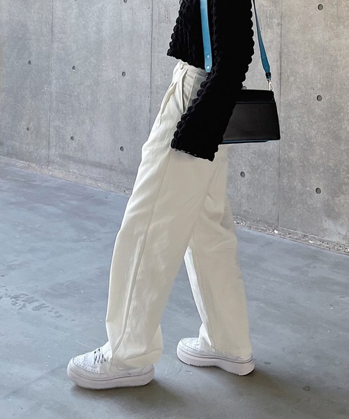 PAGEBOY（ページボーイ）の「ダックワークパンツ（その他パンツ・レディース・オフホワイト/カーキ/ブラック・FREE）」の2枚目の写真