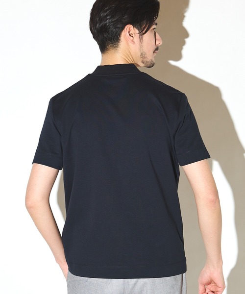 UNION STATION（ユニオンステーション）の「シルケットスムースVネックテーラーTシャツ（Tシャツ/カットソー・メンズ・ブラック/ホワイト/ネイビー・LL/L/M）」の5枚目の写真