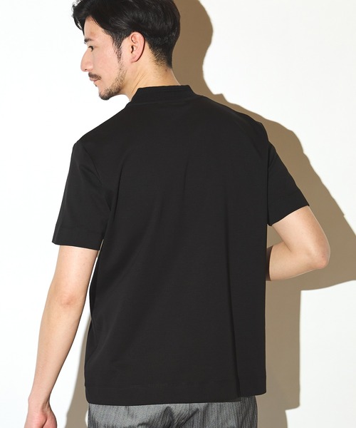 UNION STATION（ユニオンステーション）の「シルケットスムースVネックテーラーTシャツ（Tシャツ/カットソー・メンズ・ブラック/ホワイト/ネイビー・LL/L/M）」の8枚目の写真