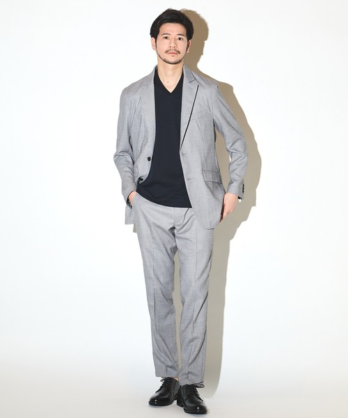 UNION STATION（ユニオンステーション）の「シルケットスムースVネックテーラーTシャツ（Tシャツ/カットソー・メンズ・ブラック/ホワイト/ネイビー・LL/L/M）」の13枚目の写真