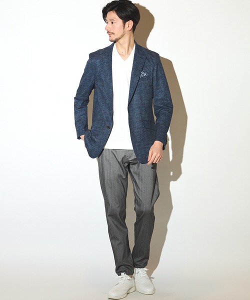 UNION STATION（ユニオンステーション）の「シルケットスムースVネックテーラーTシャツ（Tシャツ/カットソー・メンズ・ブラック/ホワイト/ネイビー・LL/L/M）」の17枚目の写真