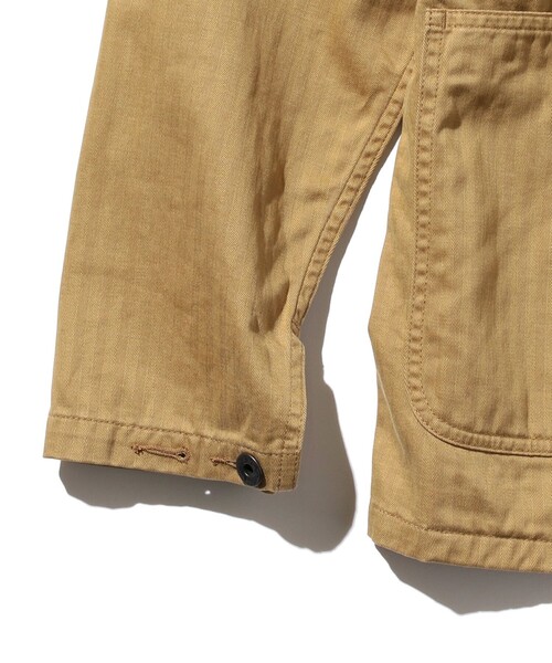 BEAMS PLUS(ビームスプラス)の「BEAMS PLUS / スーピマコットン ヘリンボーン ミリタリー チョア ジャケット(ミリタリージャケット・メンズ・オリーブ/カーキ/ブルー/インディゴブルー・M/L/S/X-LARGE)」の13枚目の写真