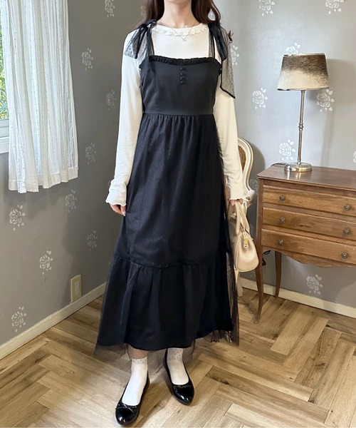 apres jour(アプレジュール)の「フリルメローカットインナー【ZOZOTOWN限定アイテム】(Tシャツ/カットソー・レディース・ブラック/オフホワイト/ライトグレー・X-LARGE/フリー)」の8枚目の写真