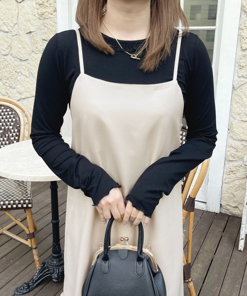 apres jour(アプレジュール)の「フリルメローカットインナー【ZOZOTOWN限定アイテム】(Tシャツ/カットソー・レディース・ブラック/オフホワイト/ライトグレー・X-LARGE/フリー)」の19枚目の写真
