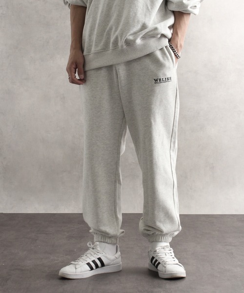 welise（ウェライズ）の「【welise/ウェライズ】ファインコットン裏毛 リラックスフィット スウェットパンツ(セットアップ対応)（スウェットパンツ・メンズ・チャコール/カーキ/オートミール・S/M/L）」の2枚目の写真