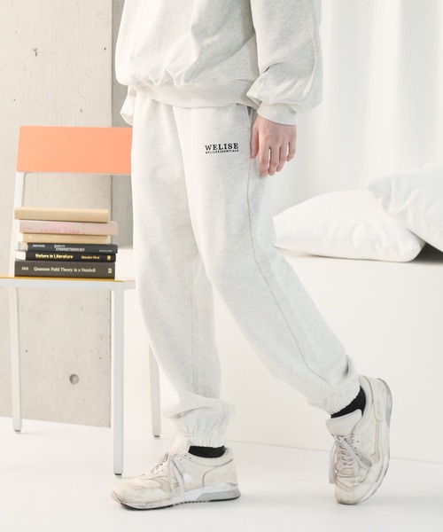 welise（ウェライズ）の「【welise/ウェライズ】ファインコットン裏毛 リラックスフィット スウェットパンツ(セットアップ対応)（スウェットパンツ・メンズ・チャコール/カーキ/オートミール・S/M/L）」の7枚目の写真