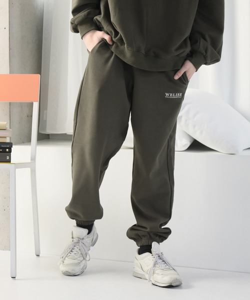 welise（ウェライズ）の「【welise/ウェライズ】ファインコットン裏毛 リラックスフィット スウェットパンツ(セットアップ対応)（スウェットパンツ・メンズ・チャコール/カーキ/オートミール・S/M/L）」の22枚目の写真