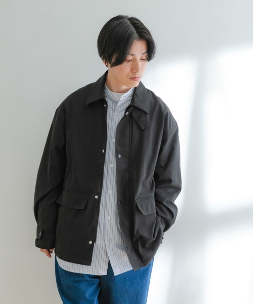 ITEMS URBANRESEARCH(アイテムズ アーバンリサーチ)の「トラディショナルデザイン ハンティングジャケット(ミリタリージャケット・メンズ・ベージュ/カーキ/ブラック・LARGE/MEDIUM)」の5枚目の写真
