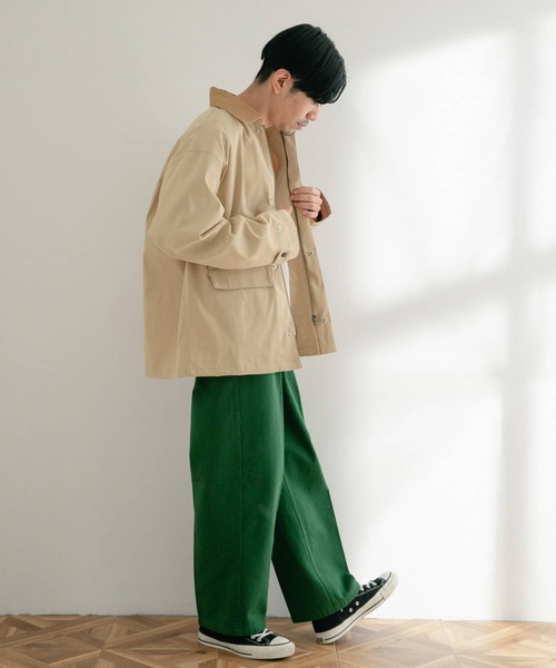 ITEMS URBANRESEARCH(アイテムズ アーバンリサーチ)の「トラディショナルデザイン ハンティングジャケット(ミリタリージャケット・メンズ・ベージュ/カーキ/ブラック・LARGE/MEDIUM)」の16枚目の写真