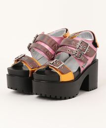 YOSUKE（ヨースケ）の「「YOSUKE/ヨースケ」厚底ベルティッドサンダル（サンダル）」