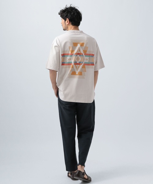 PENDLETON（ペンドルトン）の「【PENDLETON(ペンドルトン)】別注バックプリントTシャツ（Tシャツ/カットソー・メンズ・オフホワイト/ブルー/ライトグレー/ブラック/アイボリー/ブルー系その他/チャコールグレー/マスタード/パープル/イエロー/レッド/ダークブルー・MEDIUM/LARGE）」の20枚目の写真