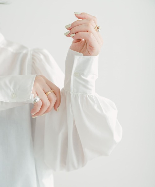 ITEMS URBANRESEARCH（アイテムズ アーバンリサーチ）の「ミリタリーベスト×シャツワンピースセット(セットアイテム)（シャツワンピース・レディース・ネイビー/ホワイト・FREE）」の11枚目の写真