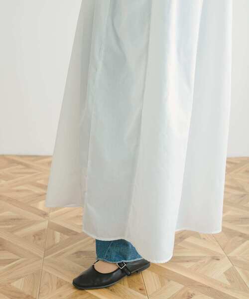 ITEMS URBANRESEARCH（アイテムズ アーバンリサーチ）の「ミリタリーベスト×シャツワンピースセット(セットアイテム)（シャツワンピース・レディース・ネイビー/ホワイト・FREE）」の13枚目の写真