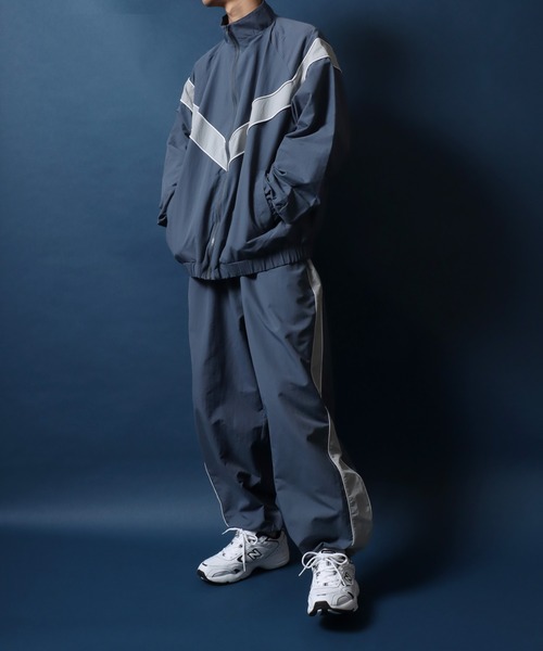 ANPAS(アンパス)の「Nylon Fabric Side Line Color Switching Track Pants/サイドライン 配色切替 トラックパンツ ナイロンパンツ(その他パンツ・メンズ・ブラック/グリーン/ブルー・M/L)」の20枚目の写真