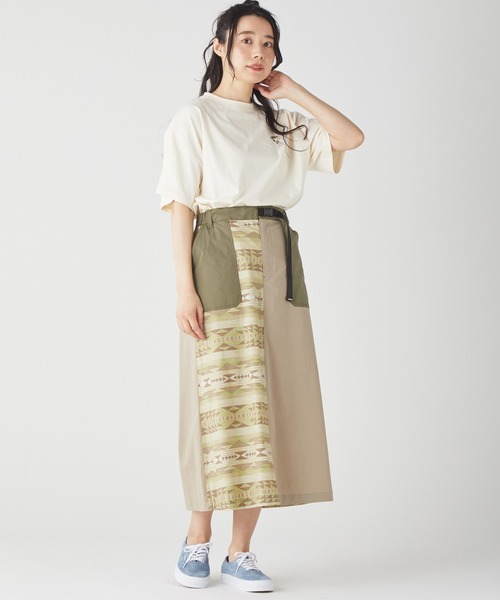 【セール】【接触冷感】総柄クライミングベイカースカート（スカート）｜KRIFF MAYER Lady's Collection（クリフメイヤーレディースコレクション）