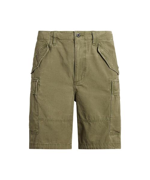 POLO RALPH LAUREN(ポロ ラルフ ローレン)の「9インチ クラシック フィット キャンバス カーゴ ショートパンツ(その他パンツ・メンズ・グリーン・34/32/44/28/38/40/36/30/42)」の2枚目の写真