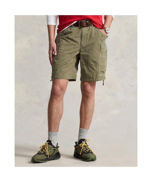 POLO RALPH LAUREN(ポロ ラルフ ローレン)の「9インチ クラシック フィット キャンバス カーゴ ショートパンツ(その他パンツ・メンズ・グリーン・34/32/44/28/38/40/36/30/42)」の3枚目の写真