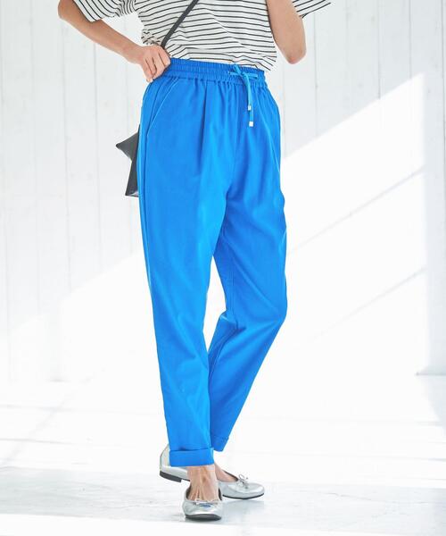 coen（コーエン）の「接触冷感やみつきジョガーCOOLパンツ（その他パンツ・レディース・オレンジ/ターコイズブルー/ライム/ブラウン/ネイビー/ライトグレー/ブラック・S/M/L）」の6枚目の写真