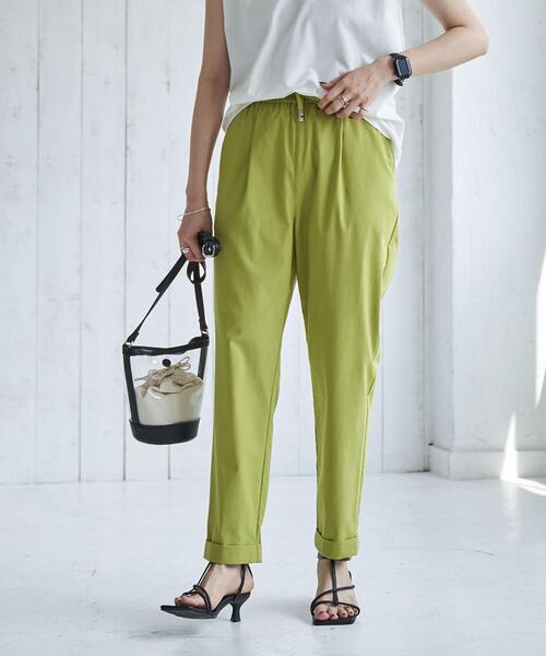 coen（コーエン）の「接触冷感やみつきジョガーCOOLパンツ（その他パンツ・レディース・オレンジ/ターコイズブルー/ライム/ブラウン/ネイビー/ライトグレー/ブラック・S/M/L）」の4枚目の写真