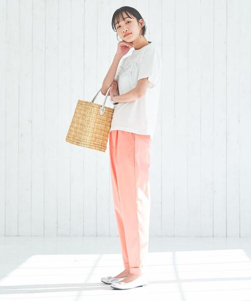 coen（コーエン）の「接触冷感やみつきジョガーCOOLパンツ（その他パンツ・レディース・オレンジ/ターコイズブルー/ライム/ブラウン/ネイビー/ライトグレー/ブラック・S/M/L）」の8枚目の写真