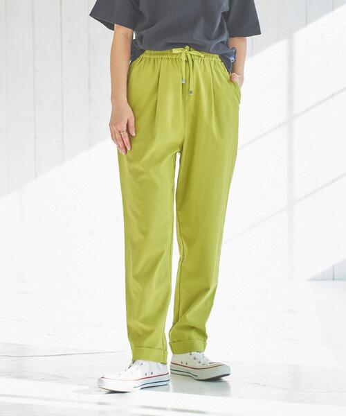 coen（コーエン）の「接触冷感やみつきジョガーCOOLパンツ（その他パンツ・レディース・オレンジ/ターコイズブルー/ライム/ブラウン/ネイビー/ライトグレー/ブラック・S/M/L）」の9枚目の写真