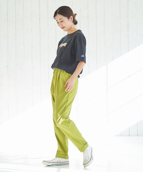 coen（コーエン）の「接触冷感やみつきジョガーCOOLパンツ（その他パンツ・レディース・オレンジ/ターコイズブルー/ライム/ブラウン/ネイビー/ライトグレー/ブラック・S/M/L）」の10枚目の写真