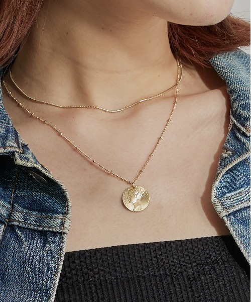 Hawk Company(ホークカンパニー)の「【Hawk Company】アンティークライクメタルモチーフネックレス 5376(ネックレス・レディース・ゴールド/シルバー・FREE)」の8枚目の写真