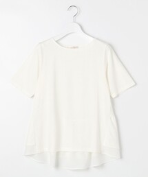 【UVケア】バックペプラムチュニック Tシャツ