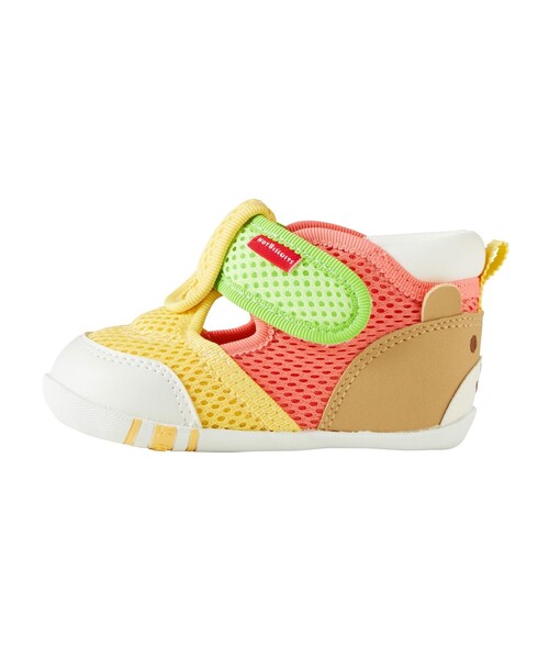 HOT BISCUITS（ホットビスケッツ）の「かかと顔 メッシュ ファーストベビーシューズ（サンダル・キッズ・イエロー/サックスブルー/ベージュ・12cm/11.5/13.5/13cm/12.5）」の7枚目の写真