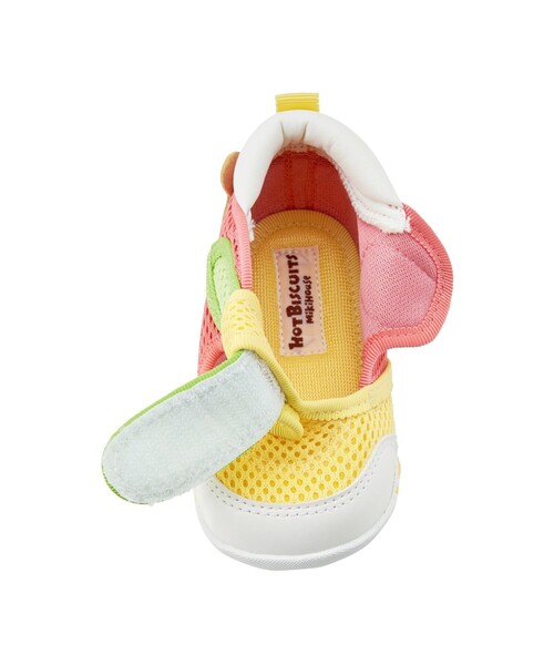 HOT BISCUITS（ホットビスケッツ）の「かかと顔 メッシュ ファーストベビーシューズ（サンダル・キッズ・イエロー/サックスブルー/ベージュ・12cm/11.5/13.5/13cm/12.5）」の10枚目の写真