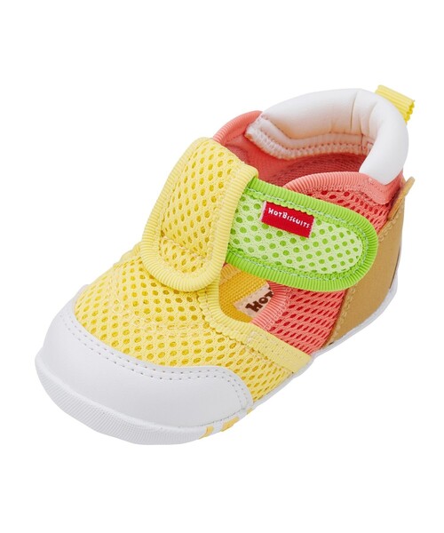 HOT BISCUITS（ホットビスケッツ）の「かかと顔 メッシュ ファーストベビーシューズ（サンダル・キッズ・イエロー/サックスブルー/ベージュ・12cm/11.5/13.5/13cm/12.5）」の11枚目の写真