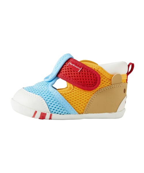HOT BISCUITS（ホットビスケッツ）の「かかと顔 メッシュ ファーストベビーシューズ（サンダル・キッズ・イエロー/サックスブルー/ベージュ・12cm/11.5/13.5/13cm/12.5）」の14枚目の写真