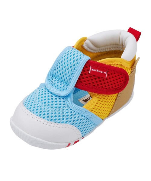 HOT BISCUITS（ホットビスケッツ）の「かかと顔 メッシュ ファーストベビーシューズ（サンダル・キッズ・イエロー/サックスブルー/ベージュ・12cm/11.5/13.5/13cm/12.5）」の18枚目の写真