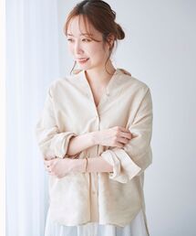 le.coeur blanc | コットン麻オーバーシャツ(シャツ/ブラウス)