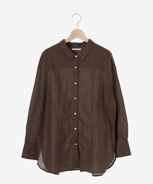 le.coeur blanc(ルクールブラン)の「コットン麻オーバーシャツ(シャツ/ブラウス・レディース・イエロー/ダークグレー/サンドベージュ/ホワイト系その他/ブルー系その他3/ダークブラウン/オフホワイト/ピンク系その他・38)」の9枚目の写真