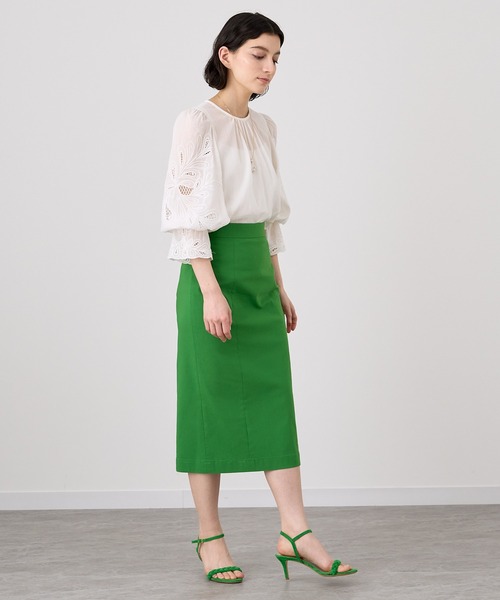 ANAYI（アナイ）の「ストレッチグログランタイトスカート（スカート・レディース・グリーン/ピンク/ブラック・36/38）」の16枚目の写真