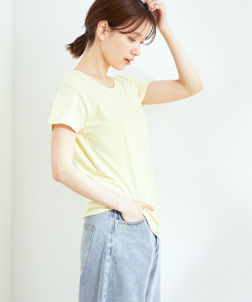 HANES(ヘインズ)の「ヘインズ【2枚組】クルーネックTシャツ 5.3oz(Tシャツ/カットソー・レディース・その他/クリーム・M/L)」の18枚目の写真