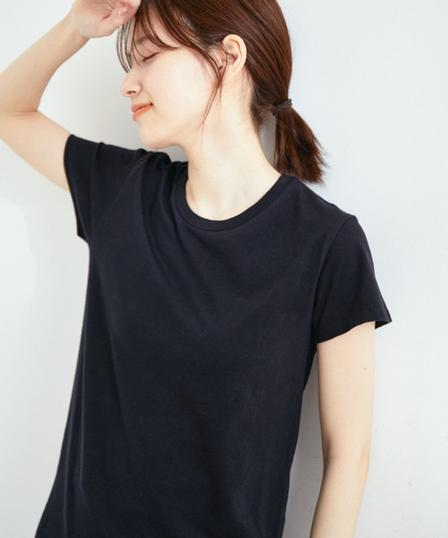 HANES(ヘインズ)の「ヘインズ【2枚組】クルーネックTシャツ 5.3oz(Tシャツ/カットソー・レディース・その他/クリーム・M/L)」の10枚目の写真