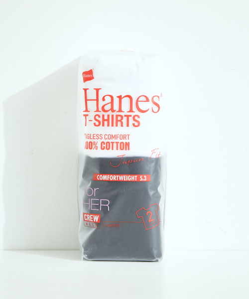 HANES(ヘインズ)の「ヘインズ【2枚組】クルーネックTシャツ 5.3oz(Tシャツ/カットソー・レディース・その他/クリーム・M/L)」の9枚目の写真