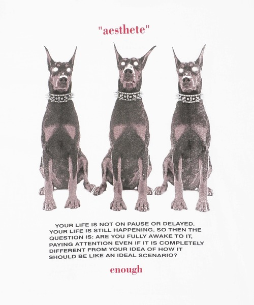 Figments(フィグメンツ)の「dobermanオーバーTシャツ(Tシャツ/カットソー・レディース・ブラック/ホワイト・FREE)」の8枚目の写真