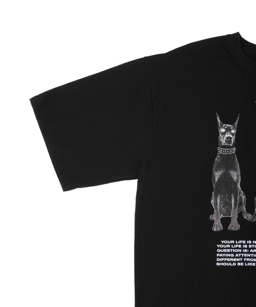 Figments(フィグメンツ)の「dobermanオーバーTシャツ(Tシャツ/カットソー・レディース・ブラック/ホワイト・FREE)」の11枚目の写真