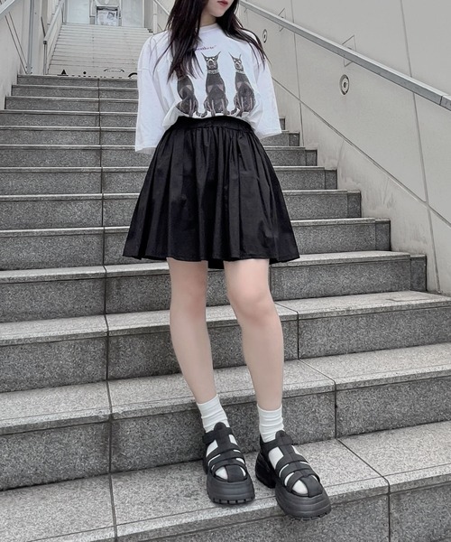 Figments(フィグメンツ)の「dobermanオーバーTシャツ(Tシャツ/カットソー・レディース・ブラック/ホワイト・FREE)」の17枚目の写真