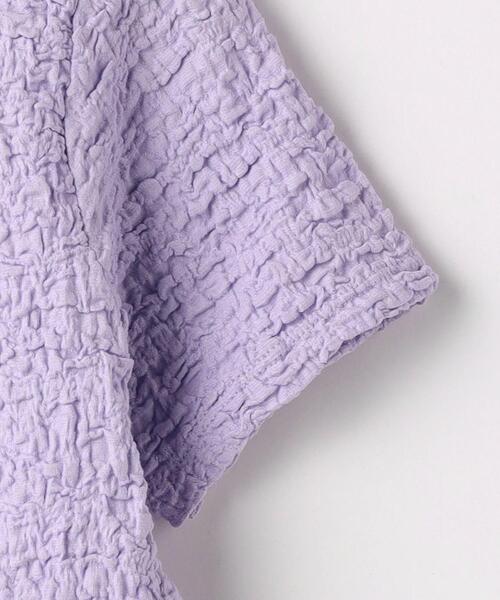 green label relaxing（グリーンレーベルリラクシング）の「TJ シャーリング コンパクト Tシャツ 110cm-130cm（Tシャツ/カットソー・キッズ・クリーム/ライラック・120cm/130cm/110cm）」の8枚目の写真