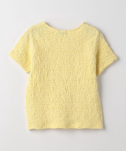 green label relaxing（グリーンレーベルリラクシング）の「TJ シャーリング コンパクト Tシャツ 110cm-130cm（Tシャツ/カットソー・キッズ・クリーム/ライラック・120cm/130cm/110cm）」の3枚目の写真