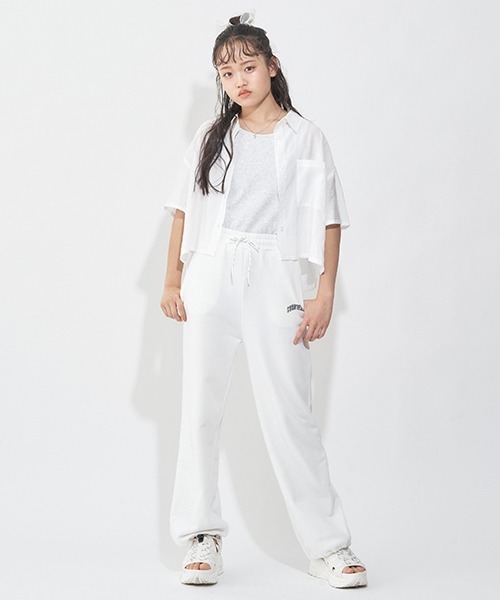 LOVETOXIC(ラブトキシック)の「半袖シアーシャツインナーSET(シャツ/ブラウス・キッズ・オフホワイト/サックスブルー/ライトグリーン・L/M/S)」の19枚目の写真